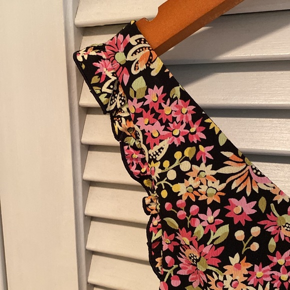 The Limited vintage floral mini dress v-neck sleeveless size 12 - Picture 7 of 12